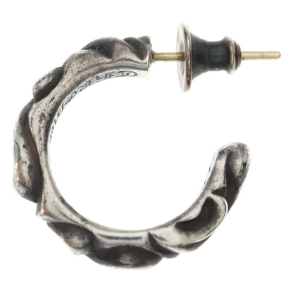Chrome Hearts Hoop Scrool Scroll Earrings Silver — view 3