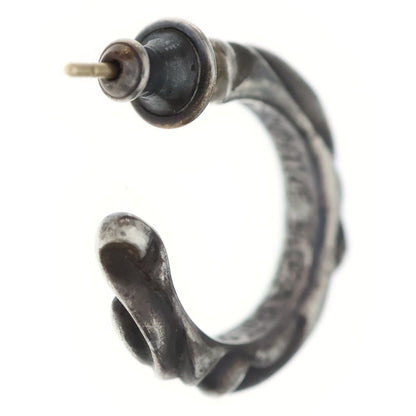 Chrome Hearts Hoop Scrool Scroll Earrings Silver — view 2
