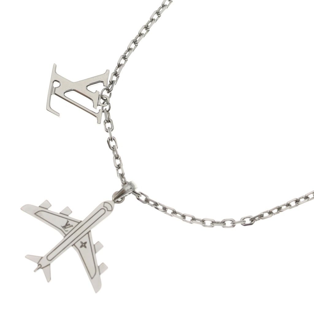 Louis Vuitton LV Plain Pendant Silver