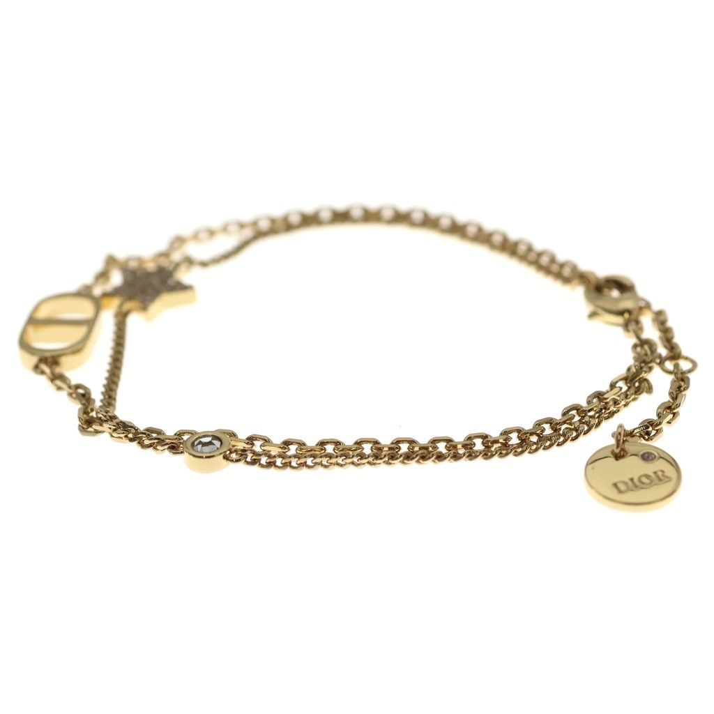Dior Petit CD Double Chain Bracelet Gold — view 4