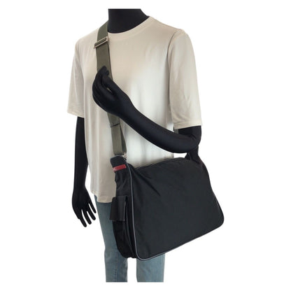 Prada Sports Line Black Gray Silver Nylon Shoulder — view 7