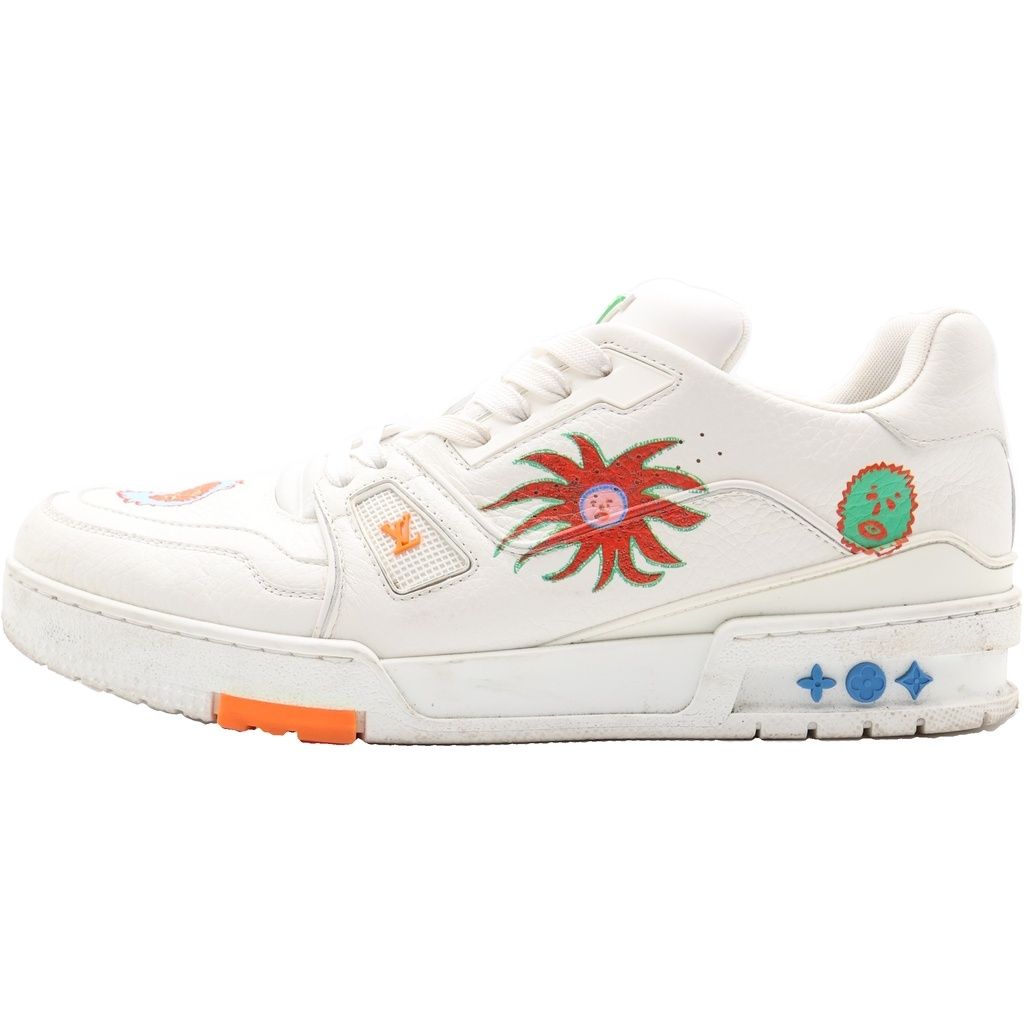 Louis Vuitton YK Yayoi Kusama LV Trainer Low Cut Sneakers White