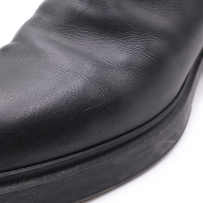 Hermes Veo Jodhpur Leather Short Boots Black — view 6