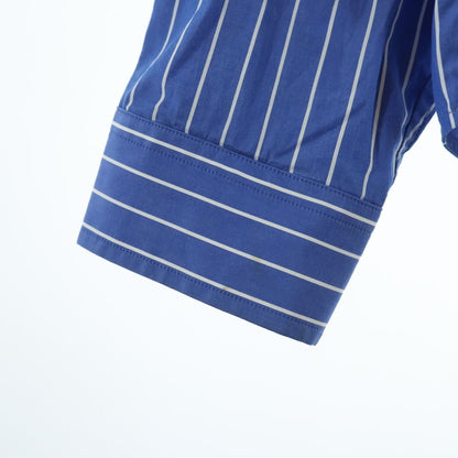 Balenciaga Telephone Number Striped Long Sleeve Shirt Blue — view 5