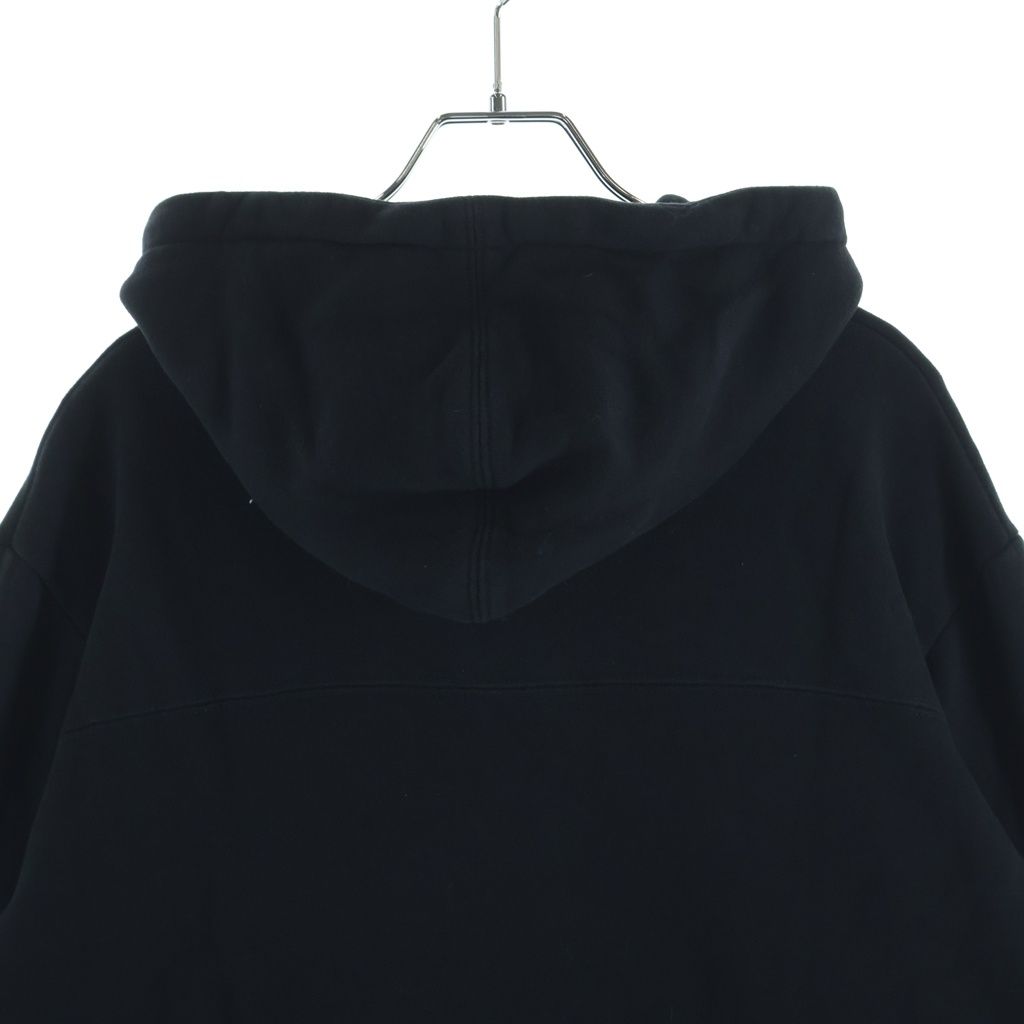 Saint Laurent Paris Front Logo Print Pullover Sweatshirt Hoodie Black — view 4