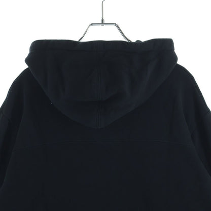 Saint Laurent Paris Front Logo Print Pullover Sweatshirt Hoodie Black — view 4