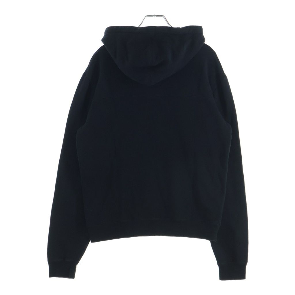 Saint Laurent Paris Front Logo Print Pullover Sweatshirt Hoodie Black — view 2
