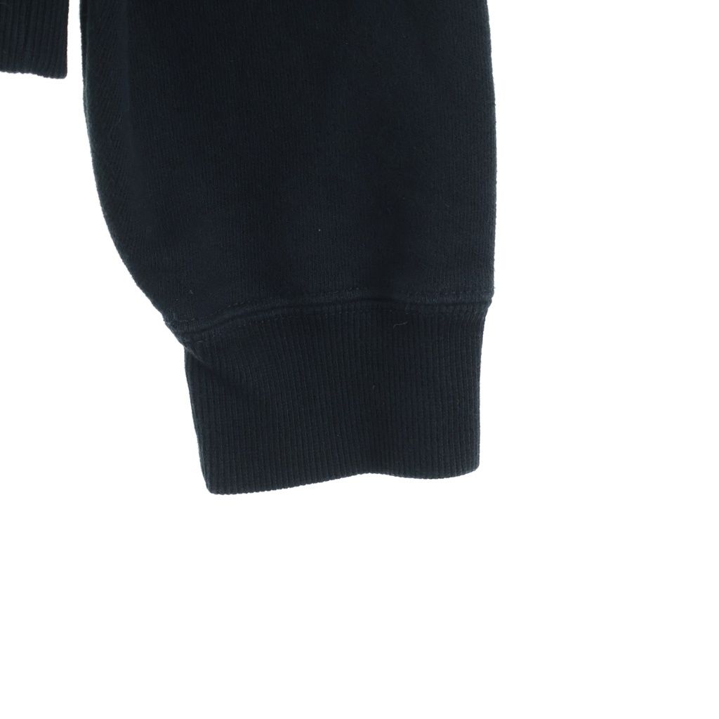 Saint Laurent Paris Front Logo Print Pullover Sweatshirt Hoodie Black — view 5