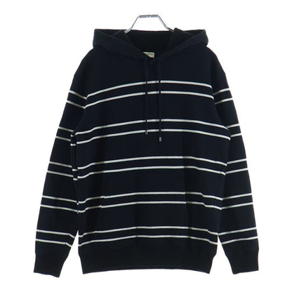 Saint Laurent Paris Border Sweatshirt Pullover Hoodie Black