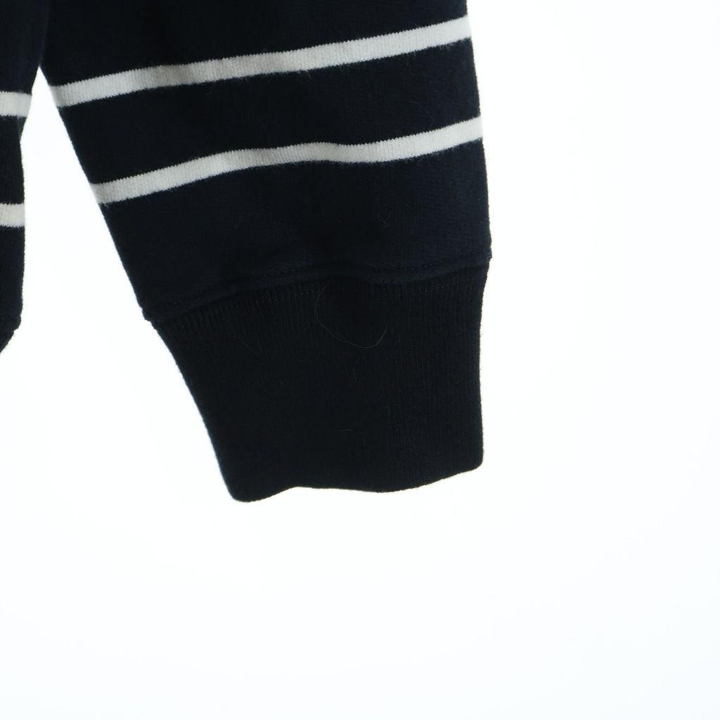 Saint Laurent Paris Border Sweatshirt Pullover Hoodie Black — view 5