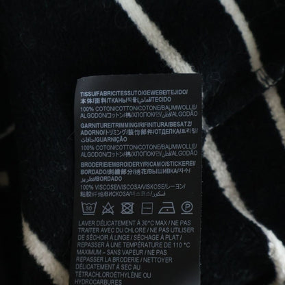 Saint Laurent Paris Border Sweatshirt Pullover Hoodie Black — view 7