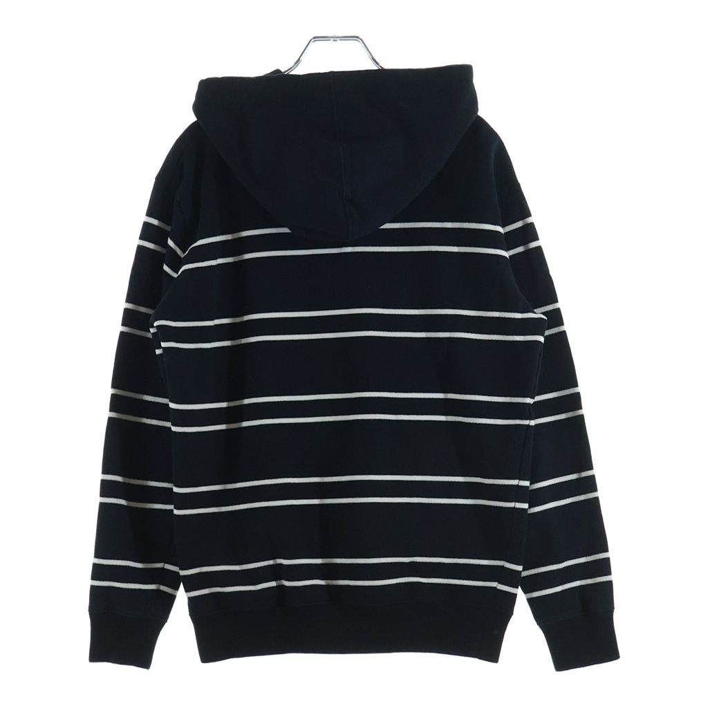 Saint Laurent Paris Border Sweatshirt Pullover Hoodie Black — view 2