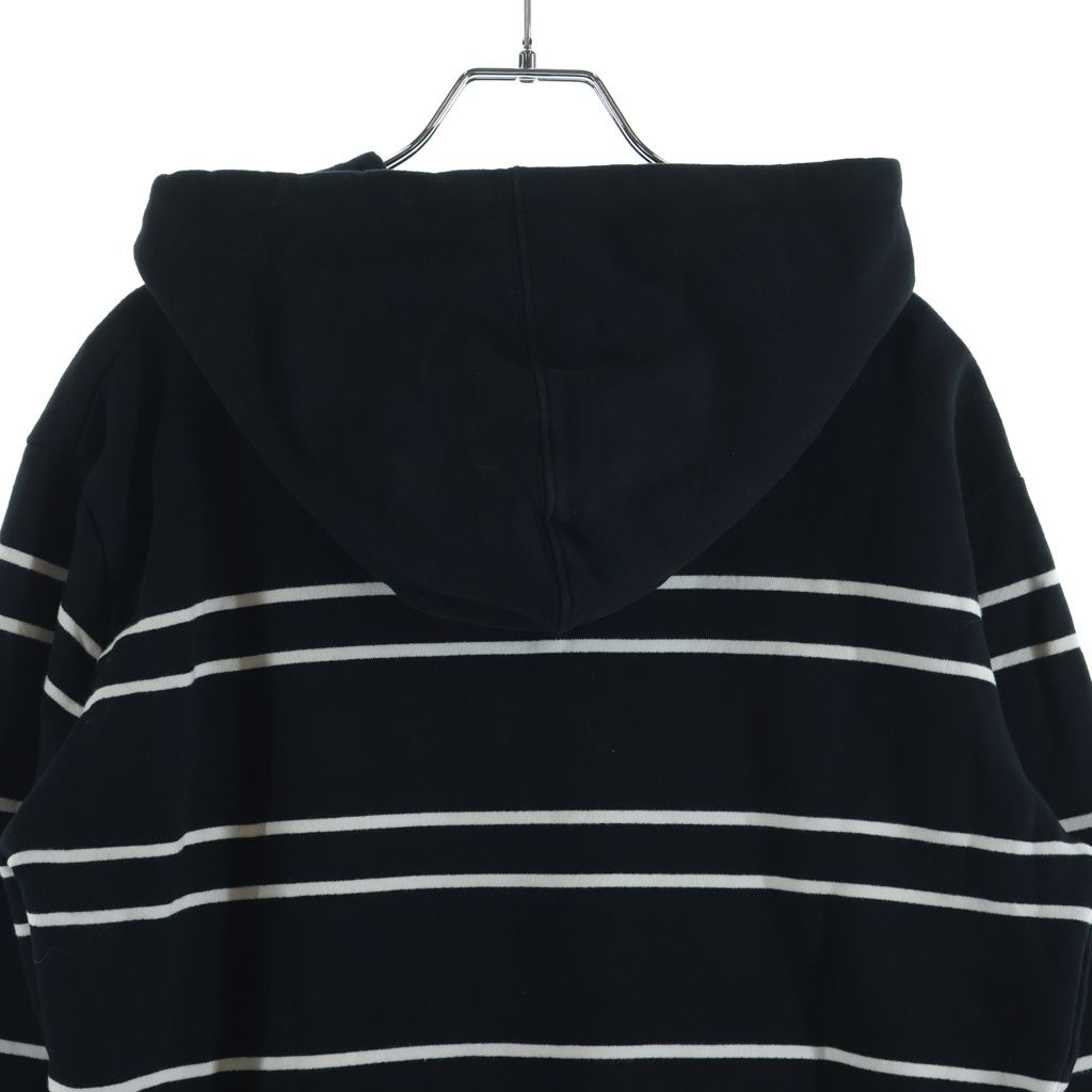Saint Laurent Paris Border Sweatshirt Pullover Hoodie Black — view 4