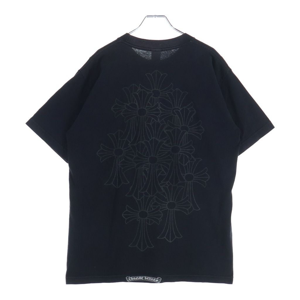 Chrome Hearts Vintage S Tee Back Cemetery Cross Print Short Sleeve T-Shirt