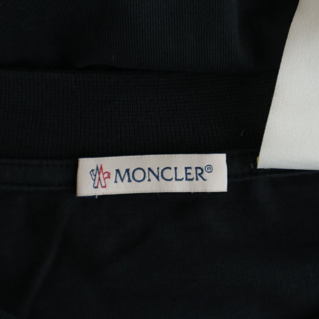 Moncler Genius Palm Angels SS T-Shirt Logo Patch Crew Neck Short Sleeve Black — view 7