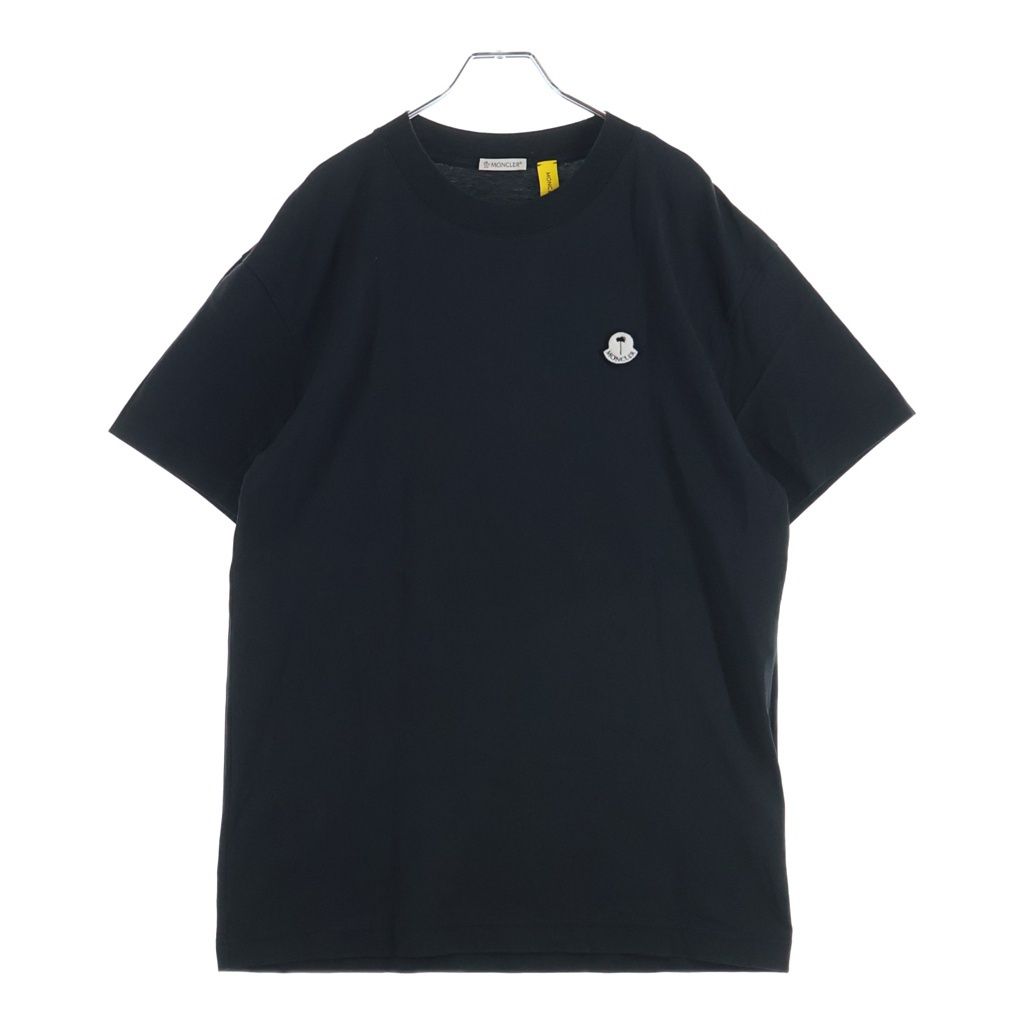 Moncler Genius Palm Angels SS T-Shirt Logo Patch Crew Neck Short Sleeve Black