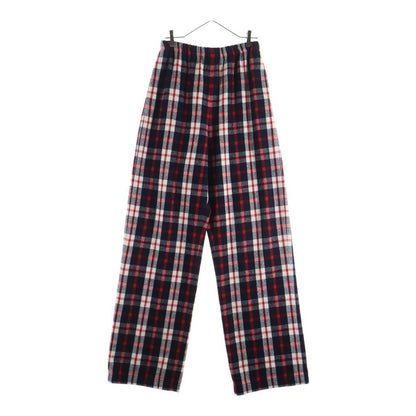 Balenciaga Plaid Cotton Sweatshirt Pants