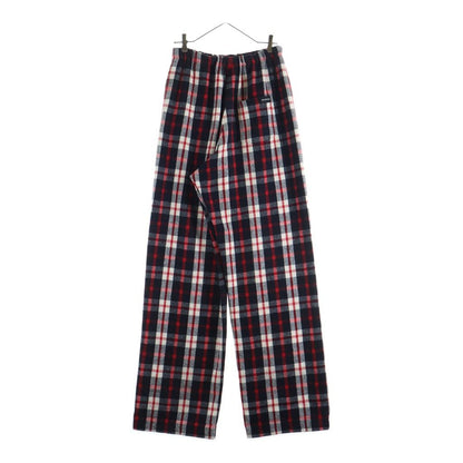 Balenciaga Plaid Cotton Sweatshirt Pants — view 2