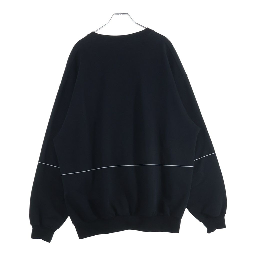 Balenciaga Oversized Homme City Embroidery Sweatshirt Black — view 2