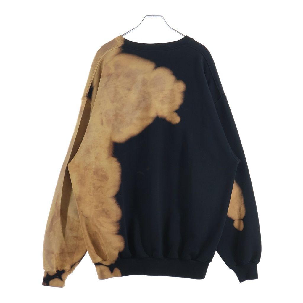 Balenciaga Oversize Bleach Homme Sweater Bree Embroidery Sweatshirt Black Brown — view 2