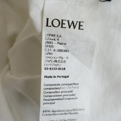 Loewe Anagram Logo Embroidery Crew Neck Short Sleeve T-Shirt White — view 8