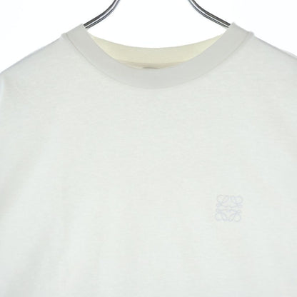 Loewe Anagram Logo Embroidery Crew Neck Short Sleeve T-Shirt White — view 3