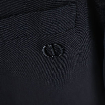 Dior CD Logo Double Zip Up Jacket Gray — view 5