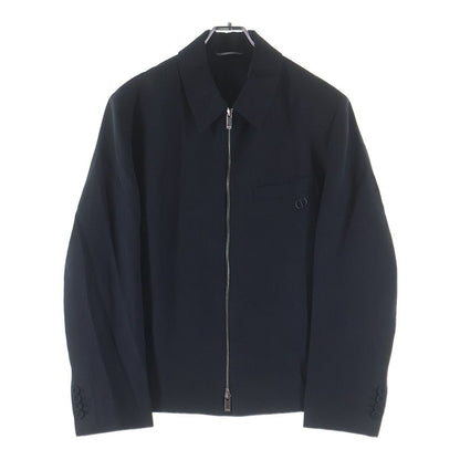 Dior CD Logo Double Zip Up Jacket Gray
