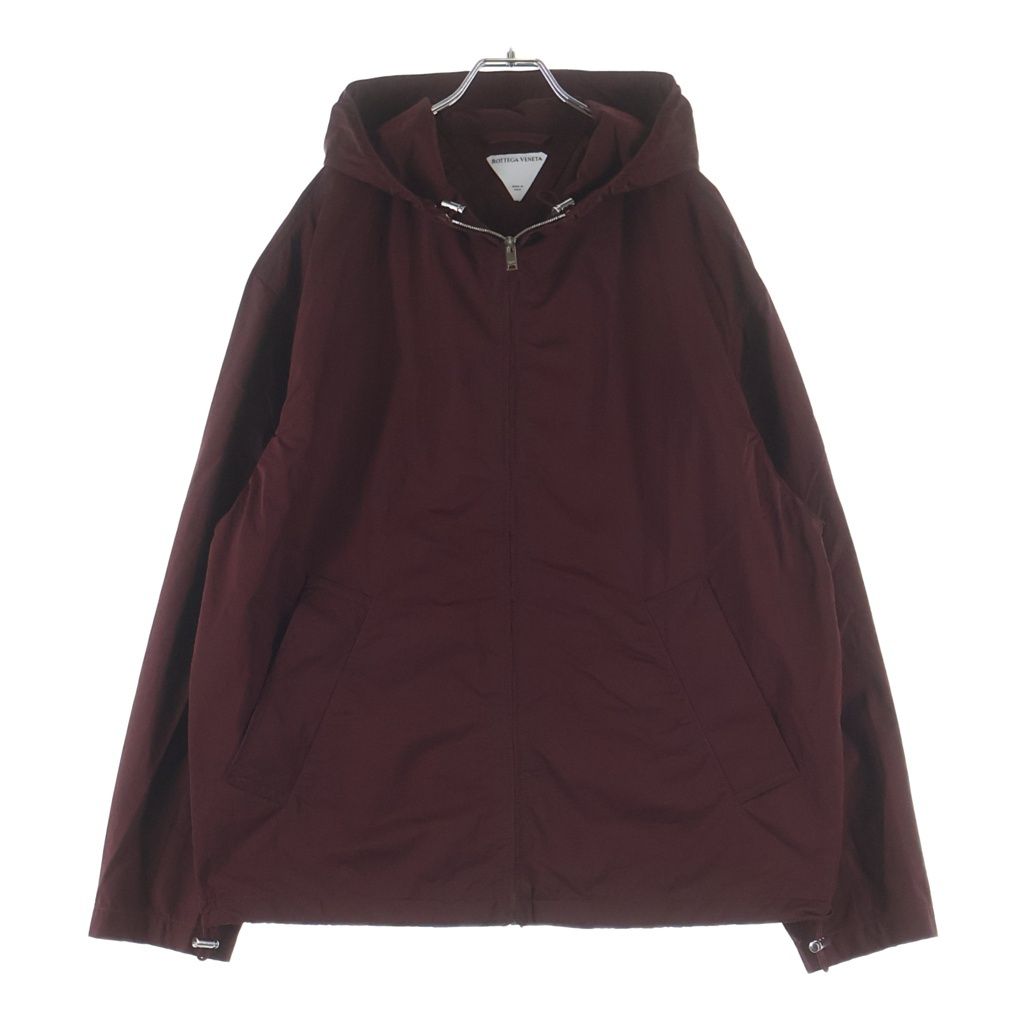 Bottega Veneta Nylon Jacket Zip Up Mountain Hoodie Bordeaux