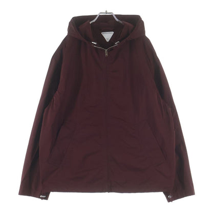 Bottega Veneta Nylon Jacket Zip Up Mountain Hoodie Bordeaux