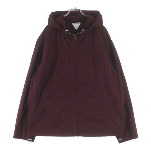 Bottega Veneta Nylon Jacket Zip Up Mountain Hoodie Bordeaux