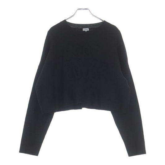 Loewe Anagram Wool Sweater Front Cropped Length Sweatshirt