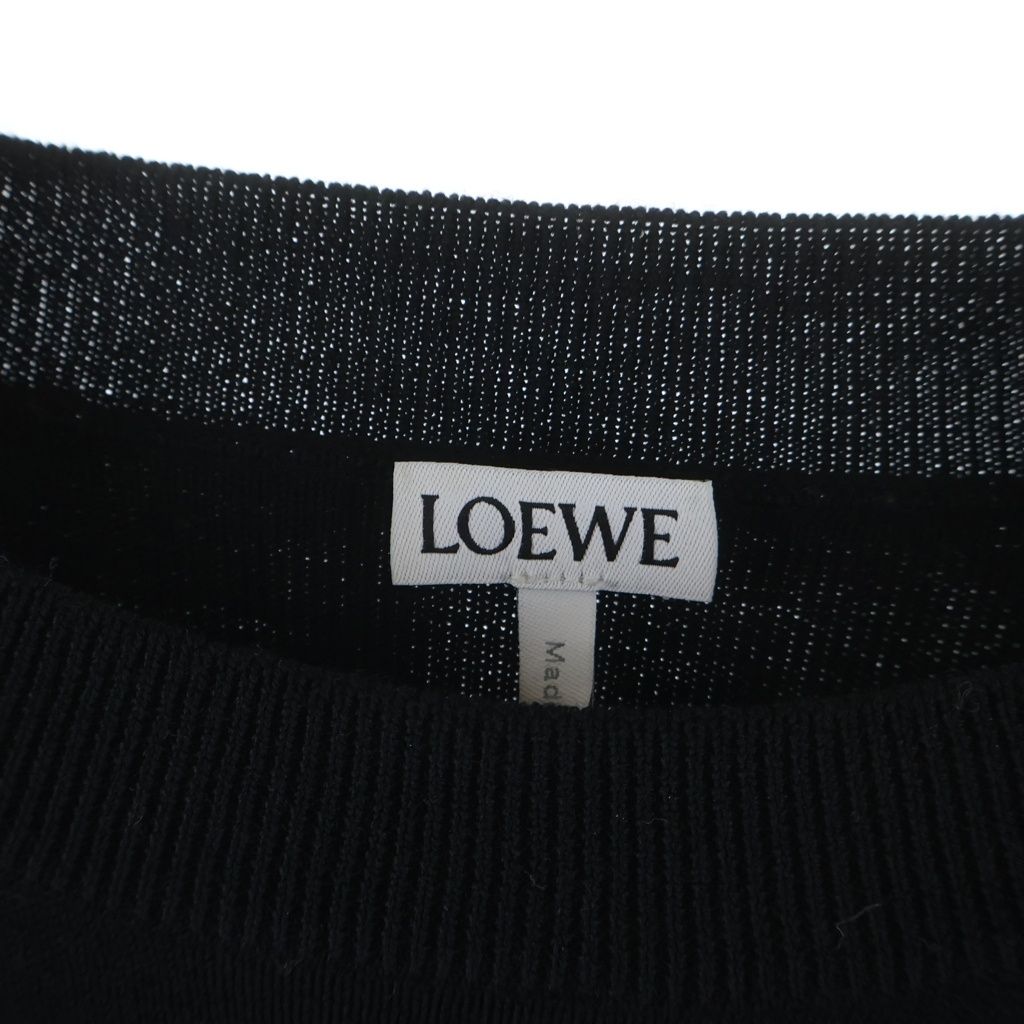 Loewe Anagram Wool Sweater Front Cropped Length Sweatshirt — view 7