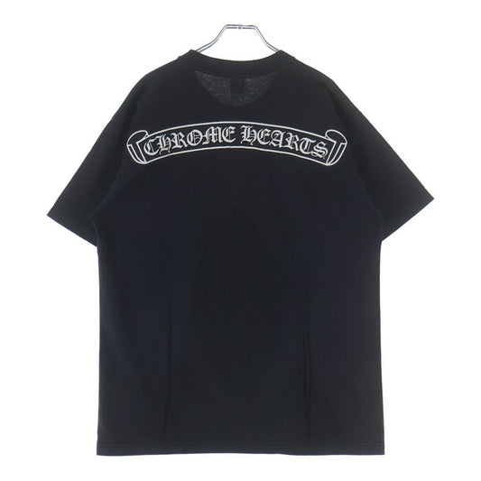 Chrome Hearts Back Scroll Label Print Flair Anniversary Chest Pocket Short