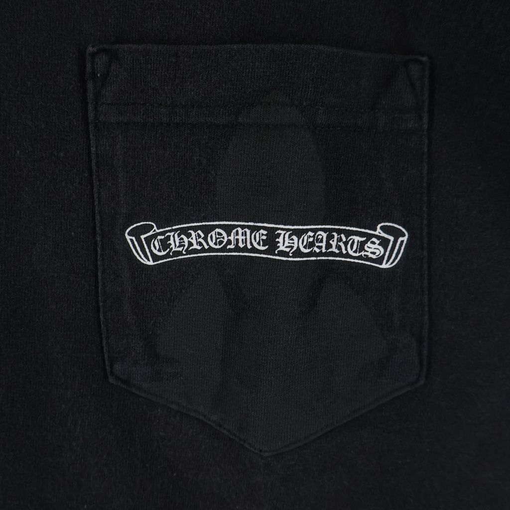 Chrome Hearts Back Scroll Label Print Flair Anniversary Chest Pocket Short — view 5