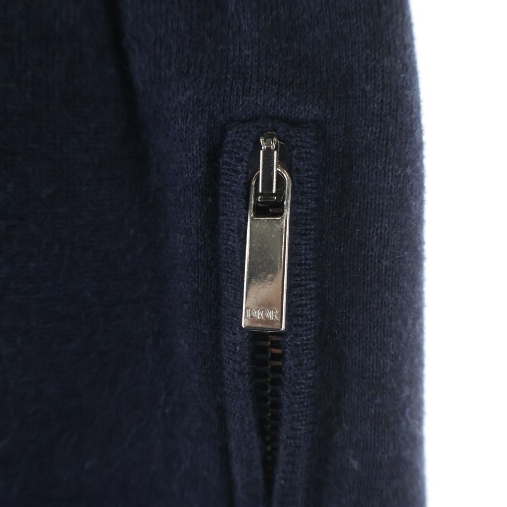 Dior Oblique Logo Embroidery Cashmere Blend Sweatshirt Long Pants Navy — view 6