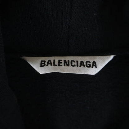 Balenciaga Sacre Coeur Notre Dame Hoodie Logo Print Pullover Black — view 6