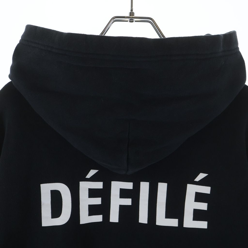 Balenciaga Sacre Coeur Notre Dame Hoodie Logo Print Pullover Black — view 4