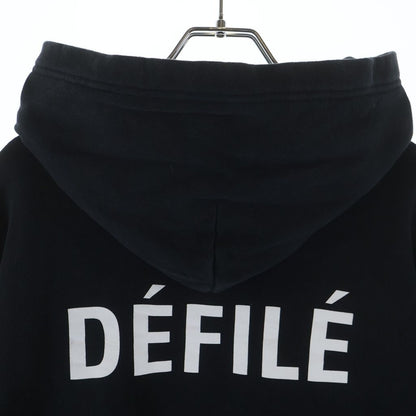 Balenciaga Sacre Coeur Notre Dame Hoodie Logo Print Pullover Black — view 4