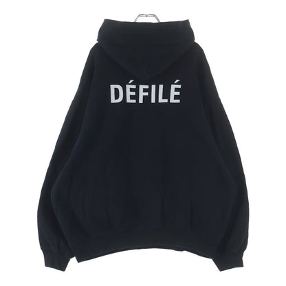 Balenciaga Sacre Coeur Notre Dame Hoodie Logo Print Pullover Black