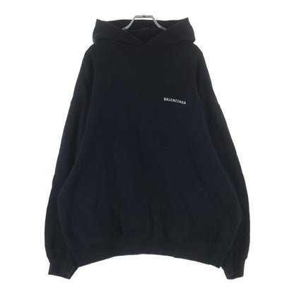 Balenciaga Sacre Coeur Notre Dame Hoodie Logo Print Pullover Black — view 2