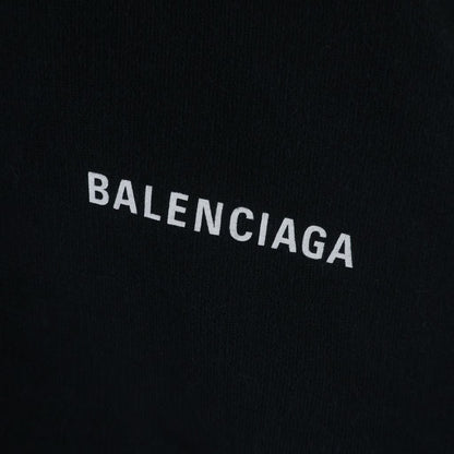 Balenciaga Sacre Coeur Notre Dame Hoodie Logo Print Pullover Black — view 5