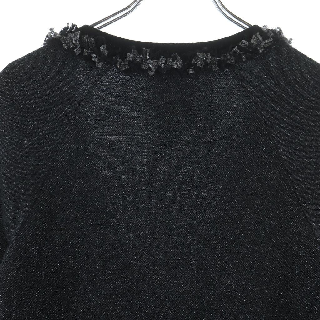 Chanel CC Logo Multi Pocket Cashmere Knit Cardigan Gray — view 4