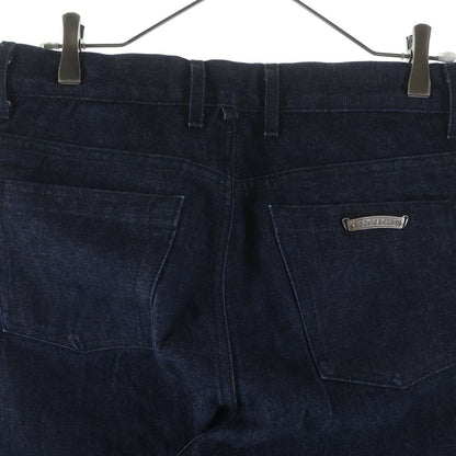 Chrome Hearts Dnm Pants Crs Btn Indigo Cross Ball Button Scroll Label Fly Denim — view 4