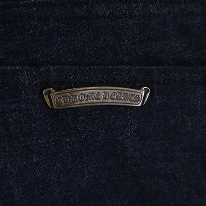 Chrome Hearts Dnm Pants Crs Btn Indigo Cross Ball Button Scroll Label Fly Denim — view 6