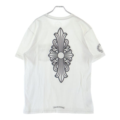 Chrome Hearts Floral Cross T-Shirt Print Short Sleeve Top White