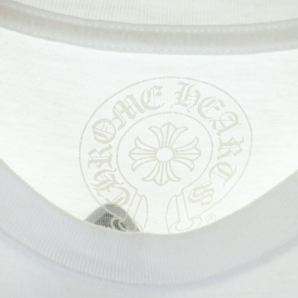 Chrome Hearts Floral Cross T-Shirt Print Short Sleeve Top White — view 7