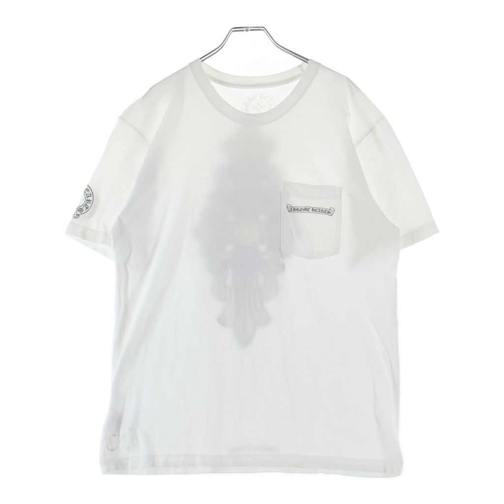Chrome Hearts Floral Cross T-Shirt Print Short Sleeve Top White — view 2
