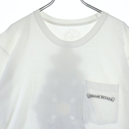 Chrome Hearts Floral Cross T-Shirt Print Short Sleeve Top White — view 3