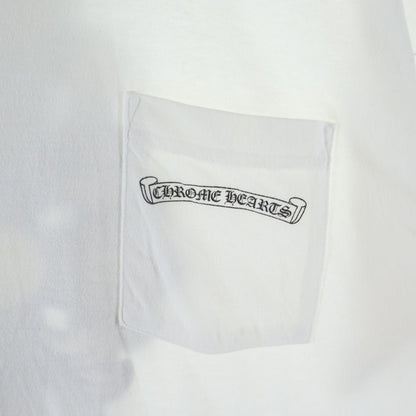 Chrome Hearts Floral Cross T-Shirt Print Short Sleeve Top White — view 5